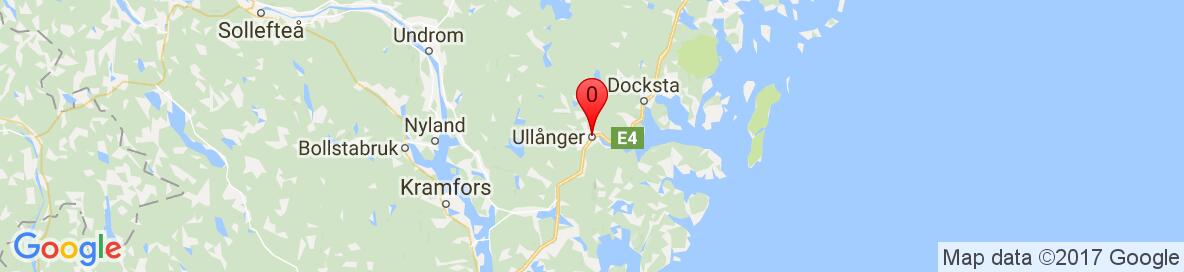 Map of Ullånger, Västernorrland County, Schweden. Weitere detaillierte Karte ist nur für registrierte Benutzer. Bitte registrieren oder einloggen.